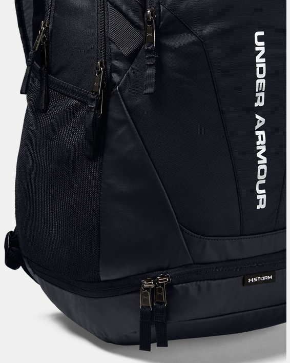 Men's UA Hustle 3.0 Backpack, Black, pdpMainDesktop image number 4